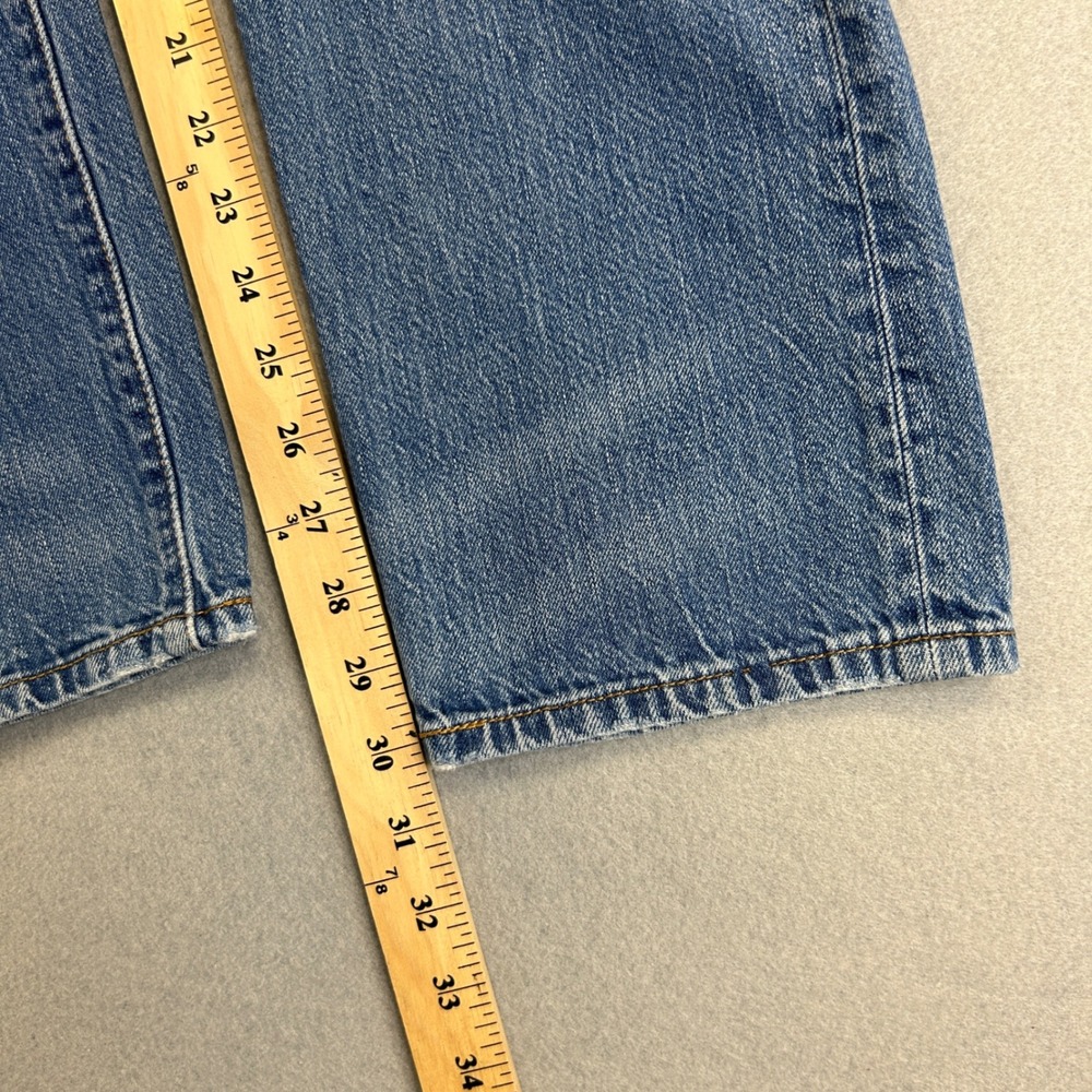 Levi 501 Jeans Women 28x32 Blue Denim Button Fly Straight Leg - Picture 8 of 10